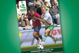 Omslag till Supportrarnas Matchprogram inför mötet Hammarby-Västerås i Allsvenskan 2026.