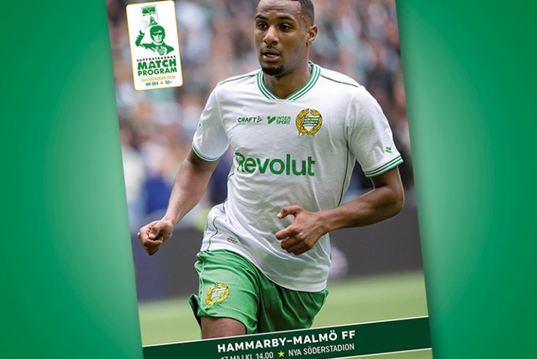Omslag till Supportrarnas Matchprogram inför Hammarby-Malmö i Allsvenskan 2026.