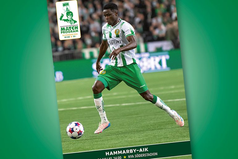 Supportrarnas Matchprogram inför mötet Hammarby-AIK i Allsvenskan 2026.