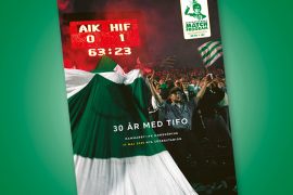 Omslag till Supportrarnas Matchprogram mot IFK Norrköping 2025. Tifospecial!