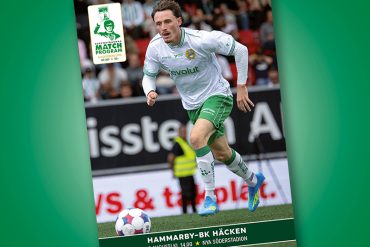 Omslag till Supportrarnas Matchprogram till mötet Hammarby-Häcken i Allsvenskan 2026.