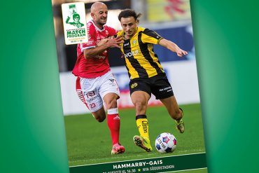 Omslag till Supportrarnas Matchprogram inför mötet Hammarby-GAIS i Allsvenskan 2026.